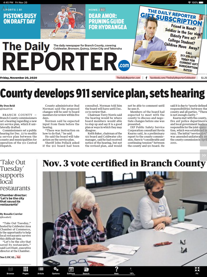 Coldwater Daily Reporter