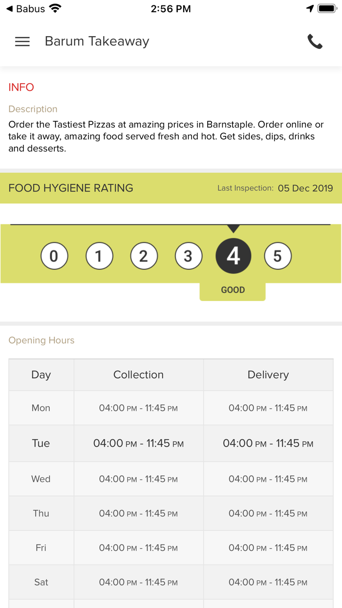 Barum Takeaway Barnstaple