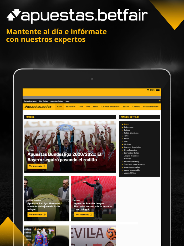 Betfair Sportsbook - Apuestas