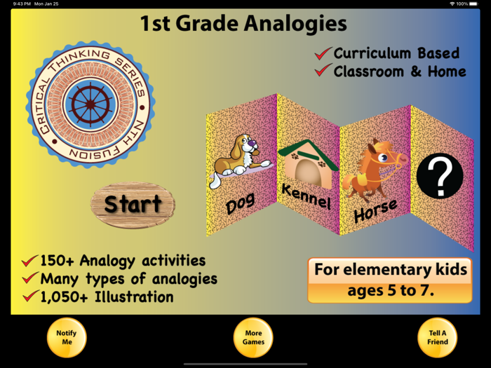 1st Grade Picture Analogy