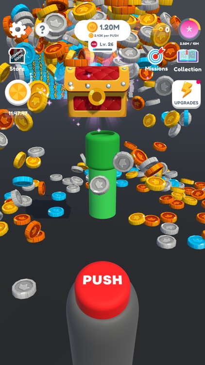 Idle Coin Button: Bitcoin game