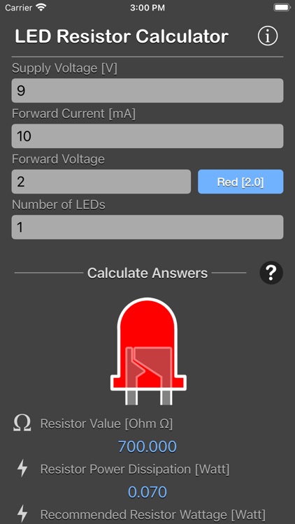 LED Resistor Calculator Plus