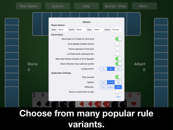 Hearts Card Game—New Classic