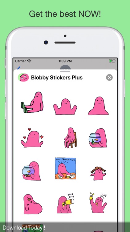 Blobby Stickers Plus screenshot-3