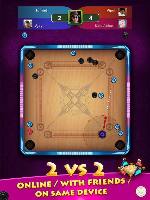 World Of Carrom :3D Board Game screenshot 2