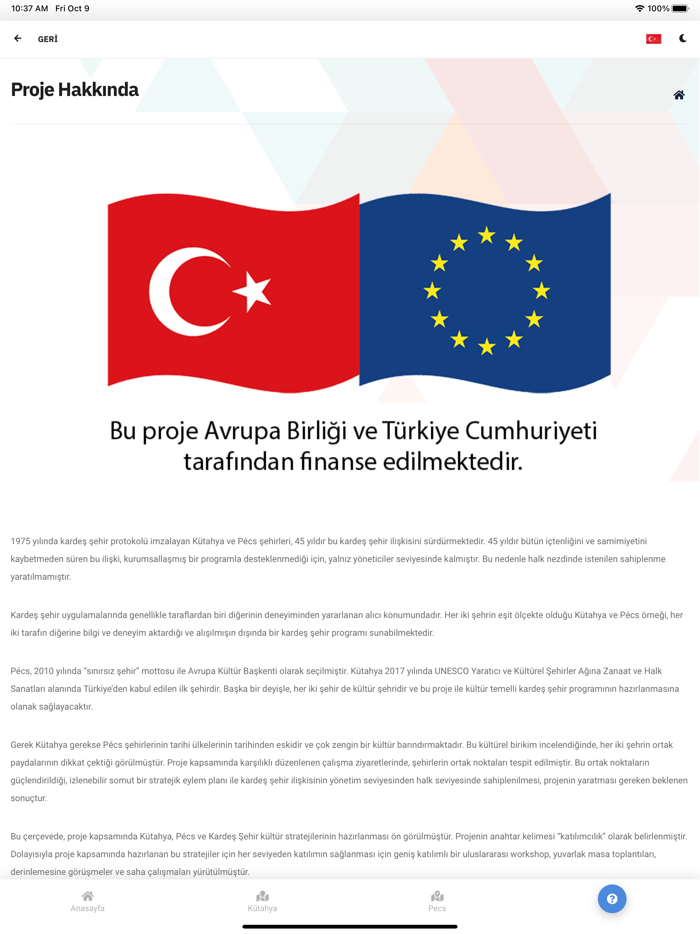 Kütahya-Pécs App