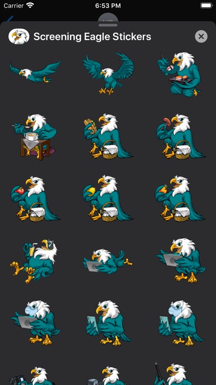 Screening Eagle Stickers