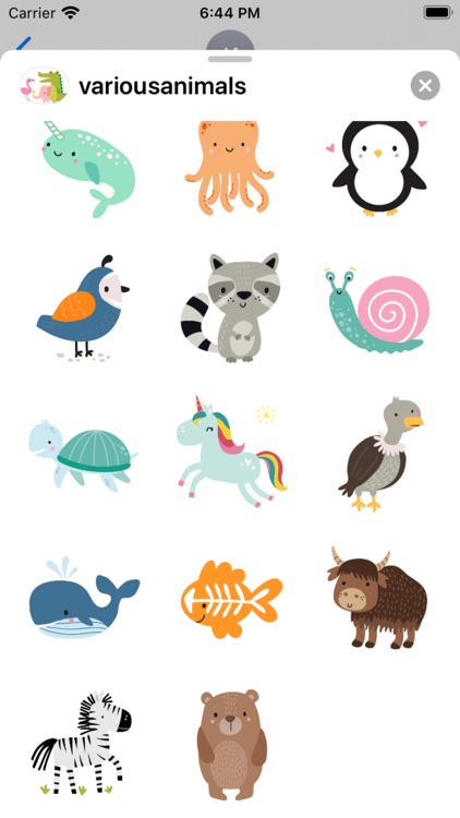 Various Animals Sticker