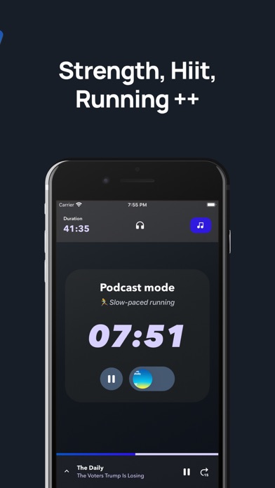 Shift - Workout with podcasts screenshot 4