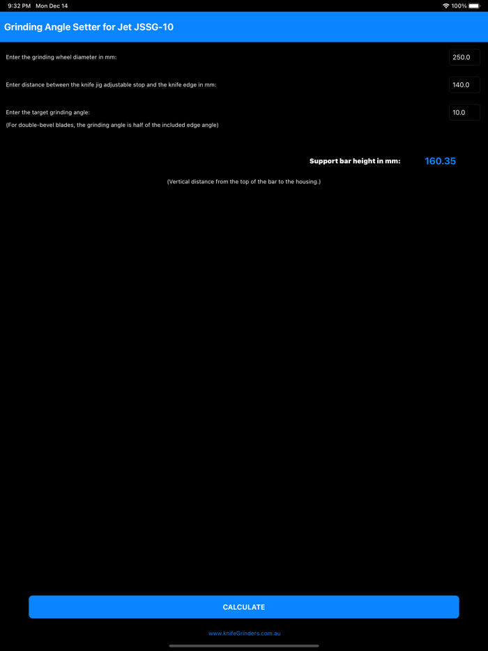 Angle Setter for Jet JSSG-10