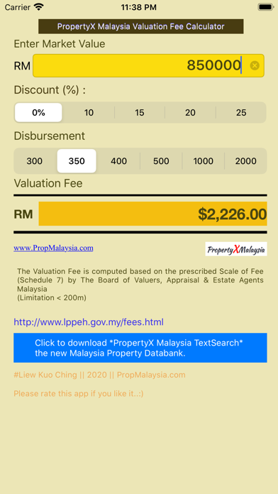 How to cancel & delete Malaysia Valuation Fee Calculator from iphone & ipad 1