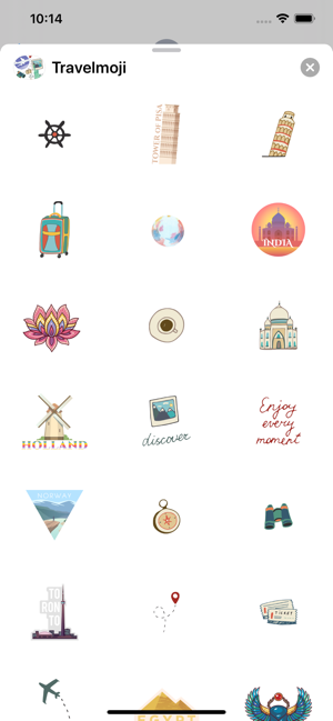 Travelmoji Stickers(圖6)-速報App