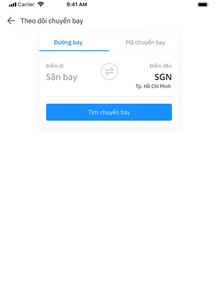 Theo dõi chuyến bay