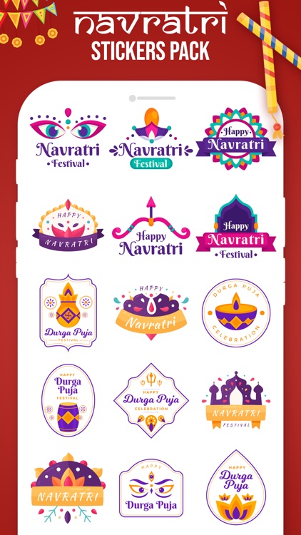 Navratri Stickers!