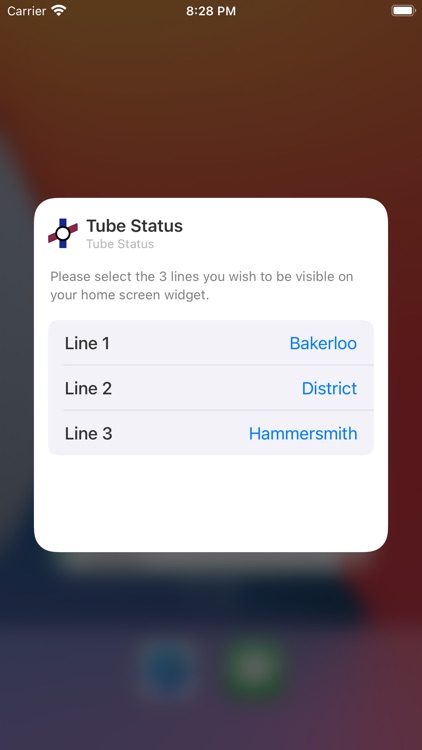 London Tube - Status Widget
