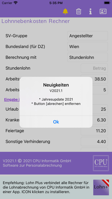 How to cancel & delete Lohnnebenkosten Rechner from iphone & ipad 2