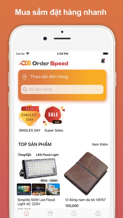 OrderSpeed Đặt hàng nhanh