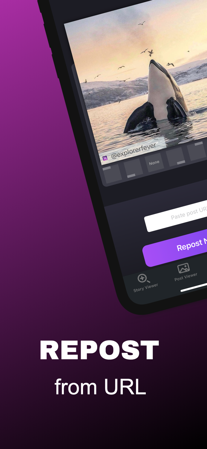 Repost for Instagram ·