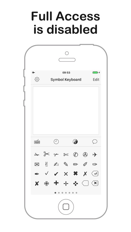 Symbol Keyboard for Texting