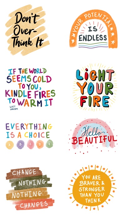 Motivational Self Care Sticker screenshot 2