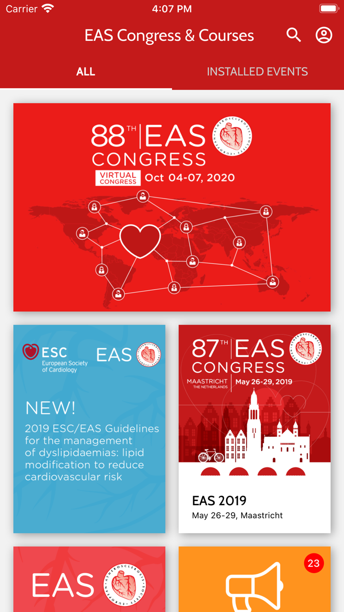EAS Congress  Courses