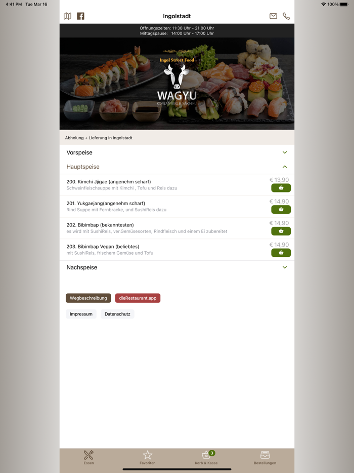 WAGYU Korean BBQ Lieferservice