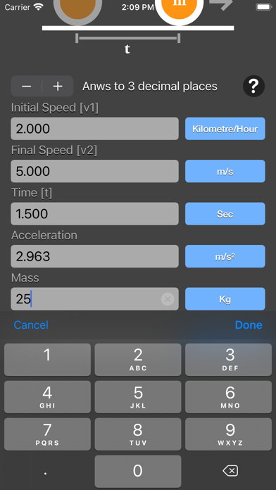 Acceleration Calculator Plus screenshot 4