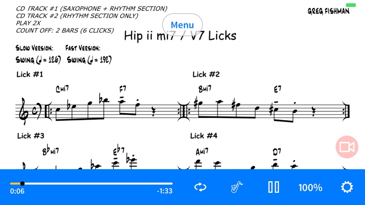 Hip Licks for Alto Sax (V1) screenshot-1