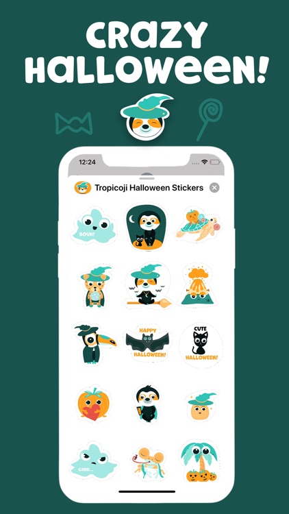 Tropicoji Halloween Stickers