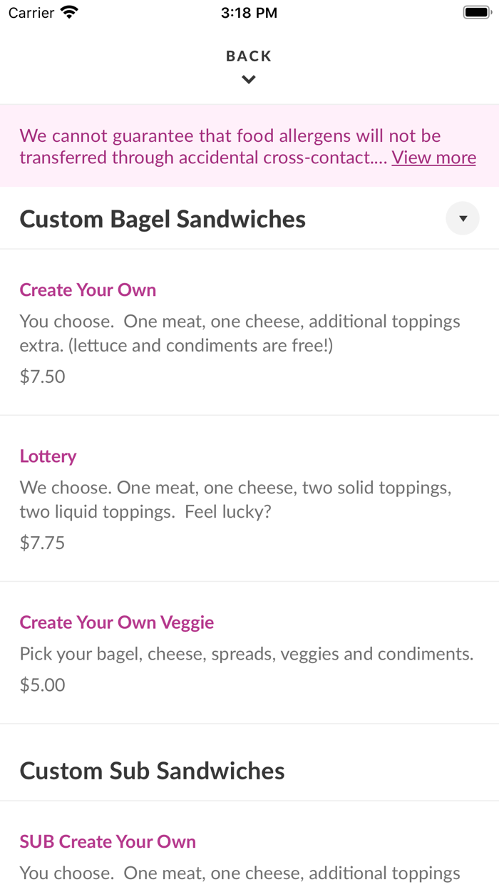 Bagel  Deli Shop