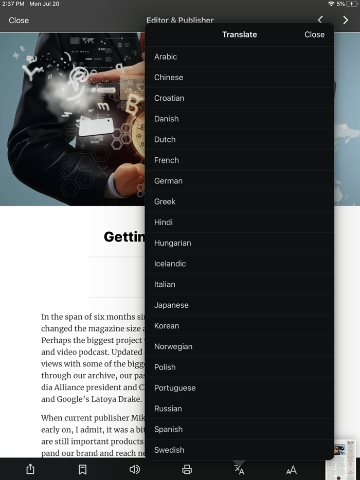 Editor and Publisher Magazine