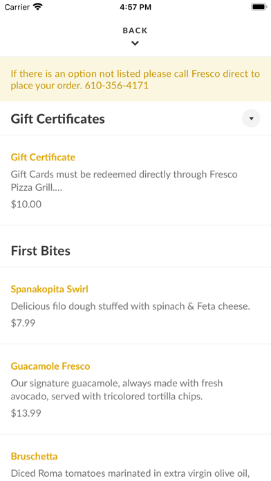 How to cancel & delete Fresco Pizza Grill from iphone & ipad 3