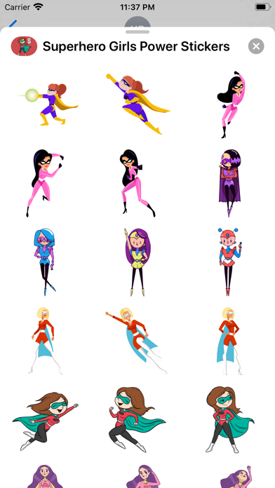 Superhero Girls Power Stickers screenshot 2