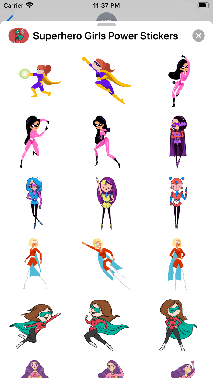 Superhero Girls Power Stickers
