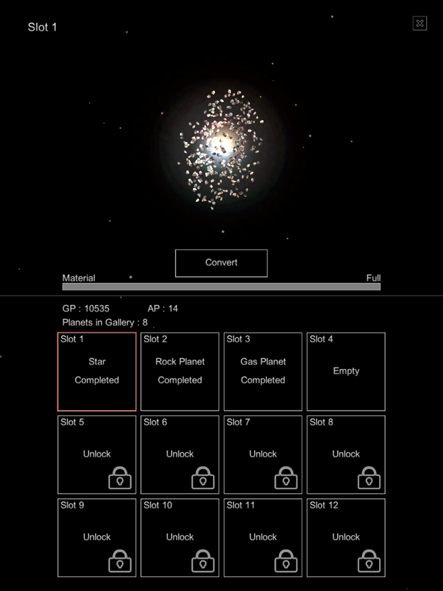 Screenshot del pianeta Sandbox
