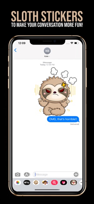 Cute Lazy Sloth Stickers(圖2)-速報App