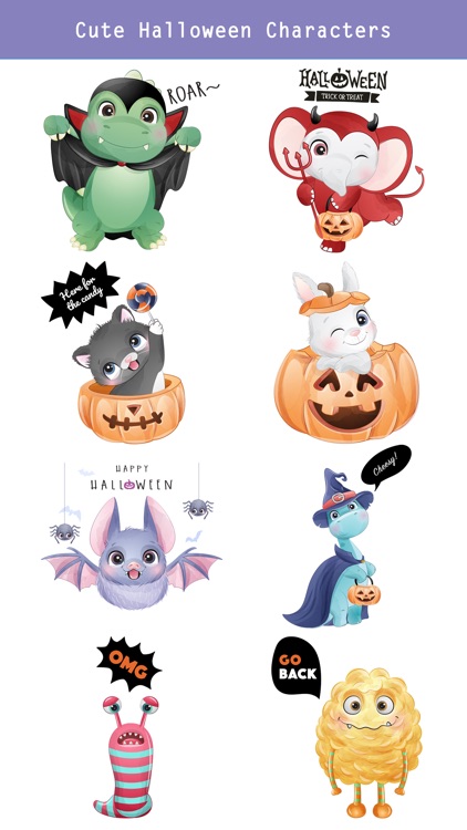 Watercolor Halloween Stickers- screenshot-3