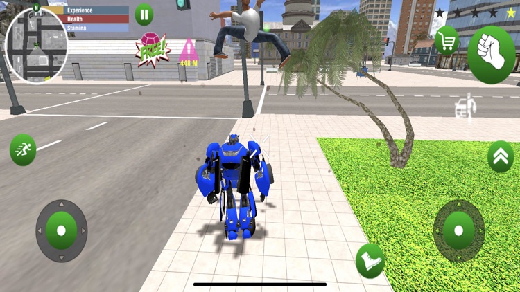 Robot Hero Police Car Transform Racing & Shooting Game: Kill