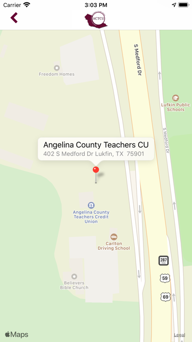 Angelina County Teachers CU screenshot 3