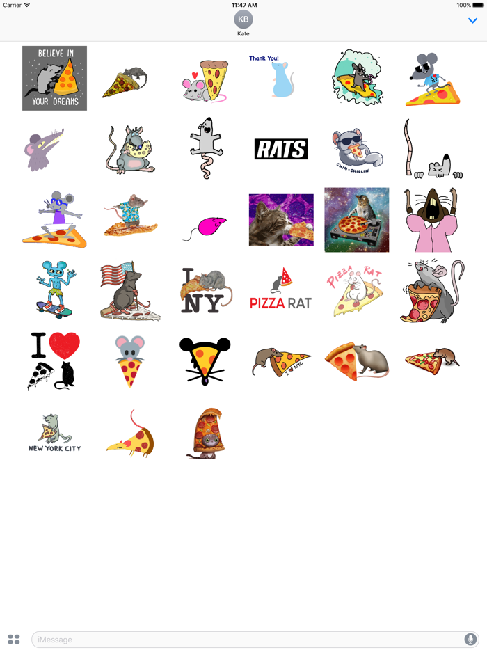 Animated Pizza Rats Sticker