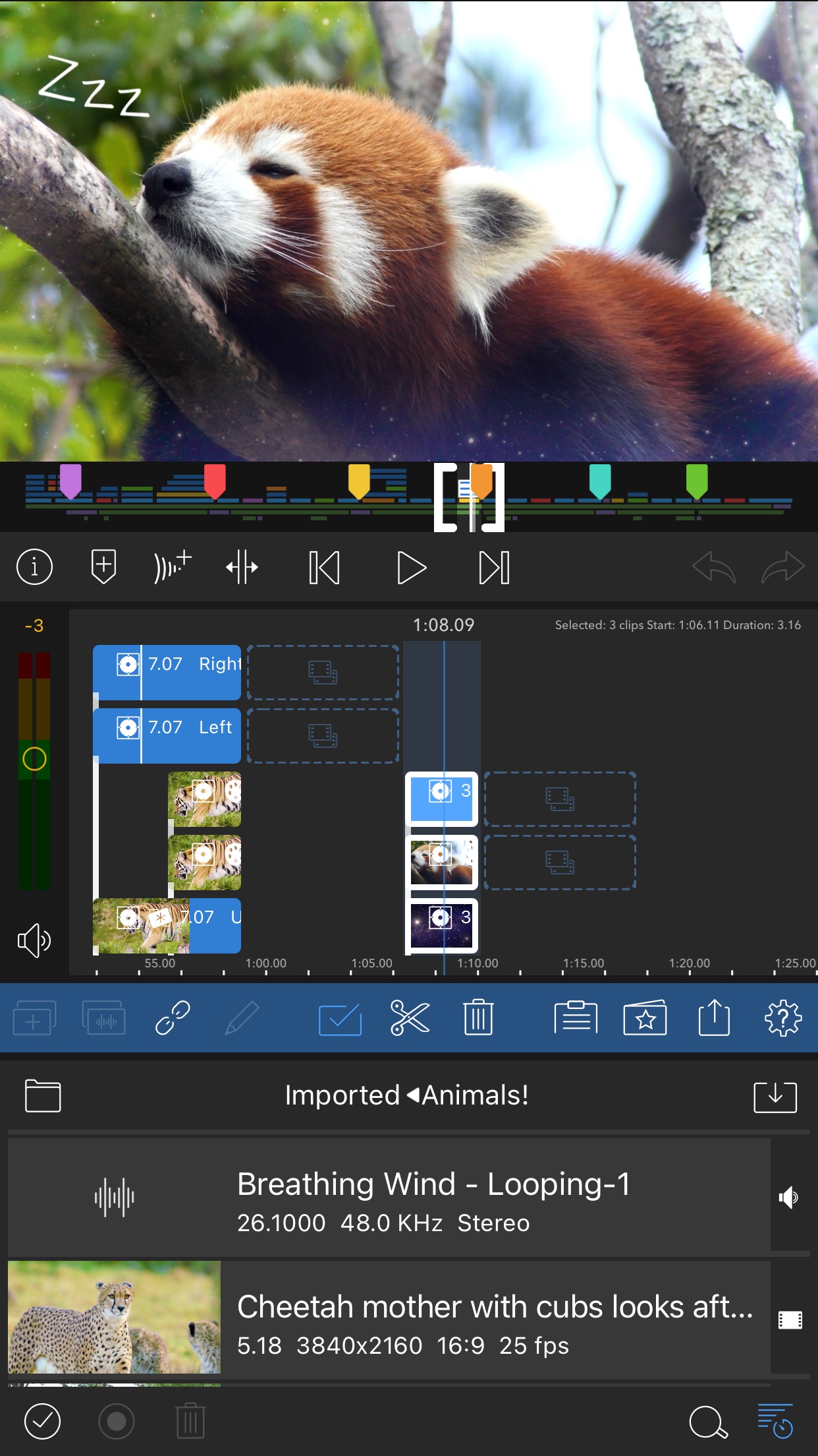 Screenshot do app LumaFusion