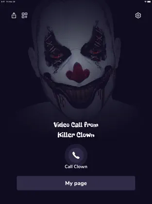 Screenshot 1 Video Call from Killer Clown iphone