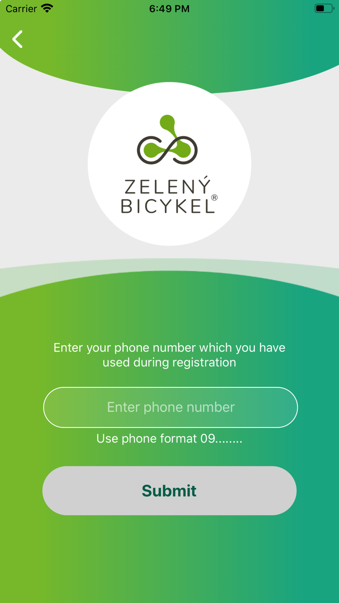 Zelený bicykel Lučenec