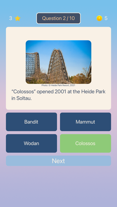 Roller Coaster Quiz screenshot 3