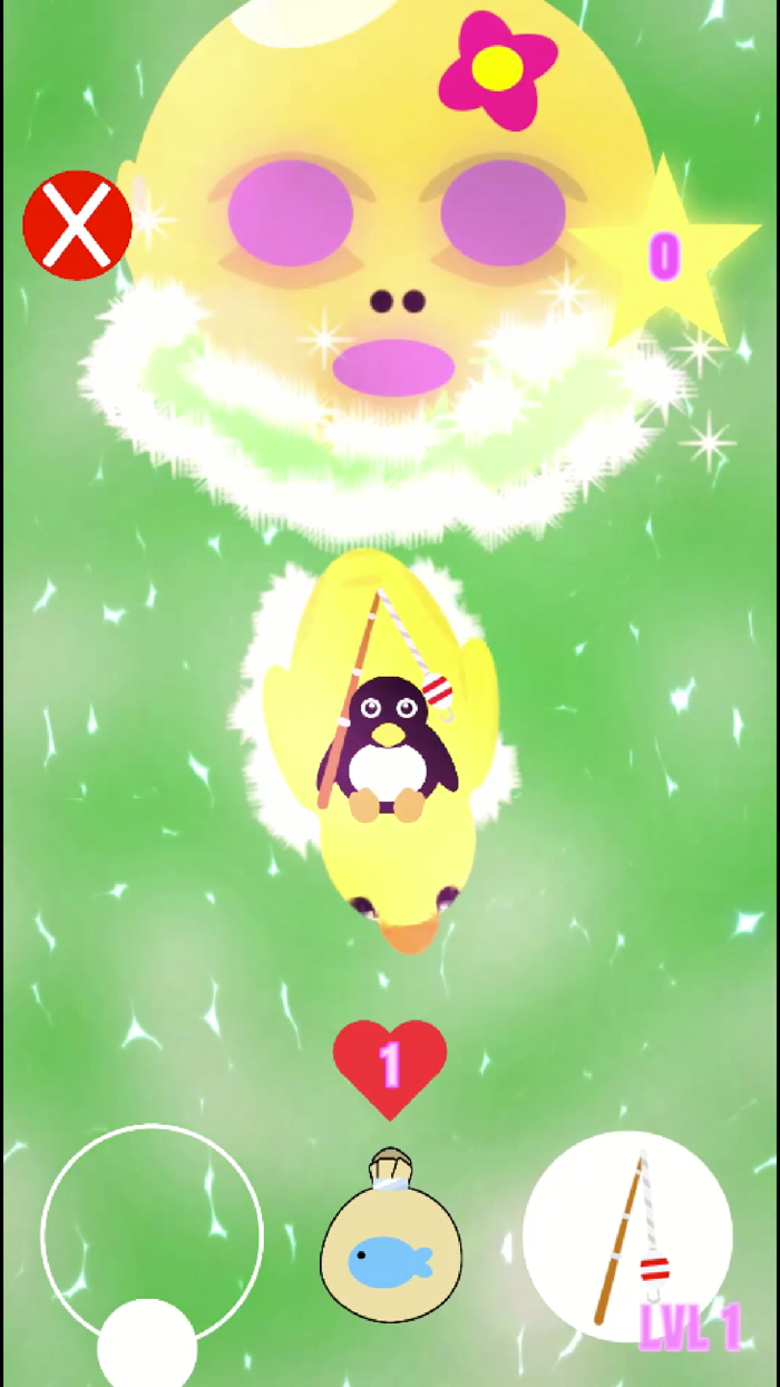 Tiny Penguin Fishing Dream