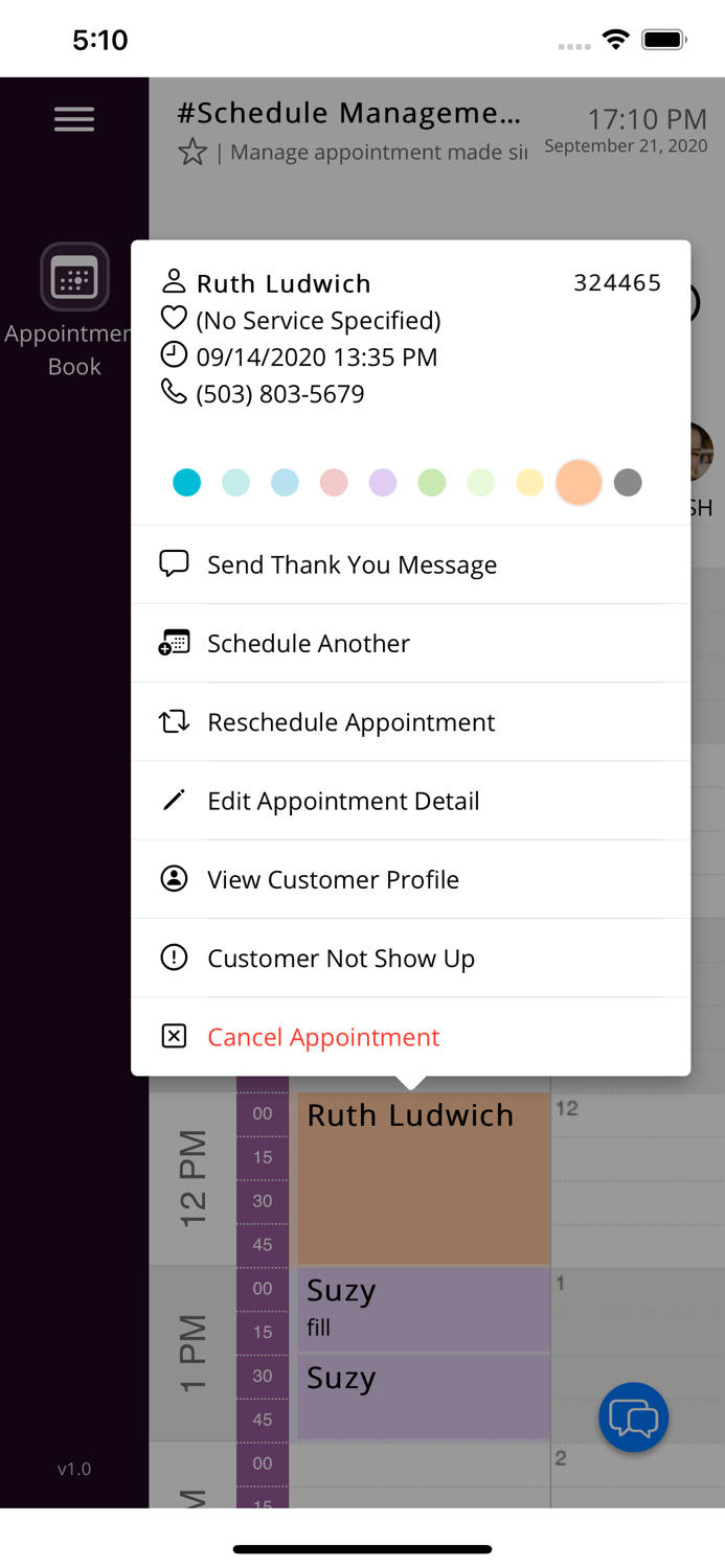 Salon Orchid Booking