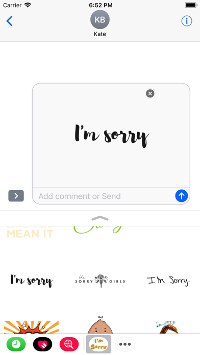 How to cancel & delete Say Sorry With Stickers from iphone & ipad 3