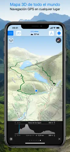 Captura de Pantalla 3 Maps 3D - Outdoor GPS iphone