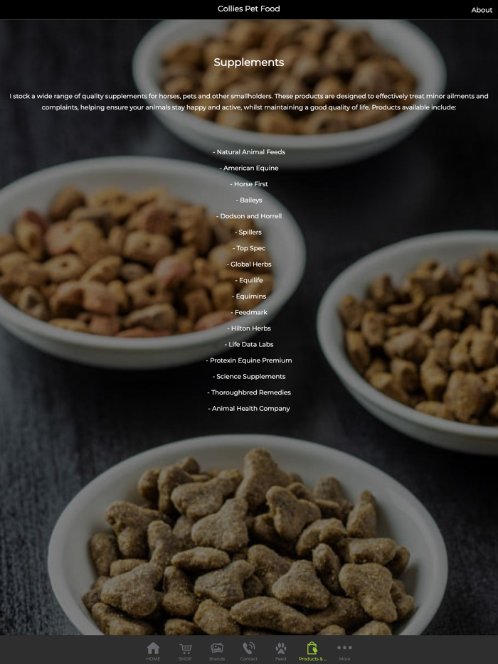 Collies Pet Food Supplies App