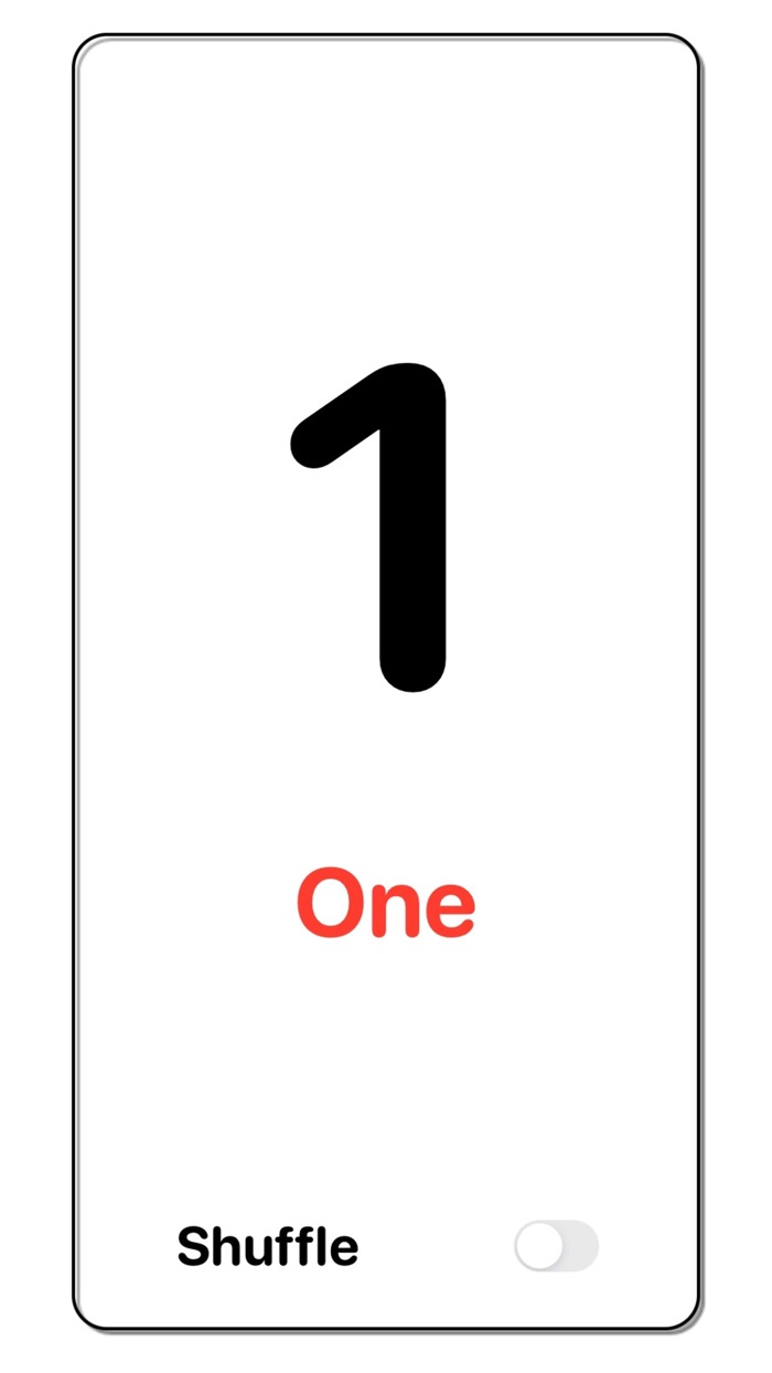 Numbers 1 - 25 Flash Cards Set
